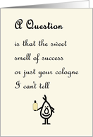 A Question A Funny Congratulations Poem For Him card