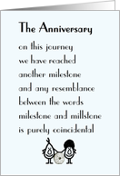 The Anniversary A Funny Wedding Anniversary Poem For Your Spouse card