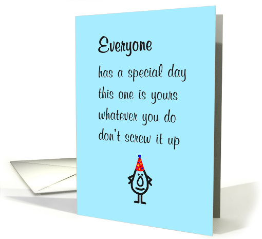 Everyone A Funny Happy Birthday Poem card (1826162)