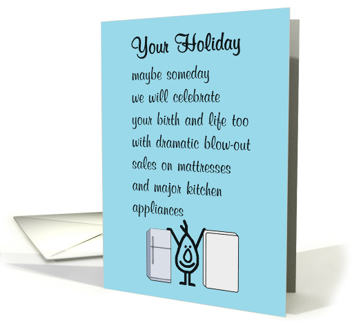 Your Holiday A Funny Happy Birthday Poem card (1828074)