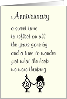Anniversary A Funny Happy Wedding Anniversary Poem For Your Spouse card