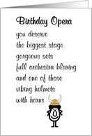 A Birthday Opera A Funny Happy Birthday Poem For Her card