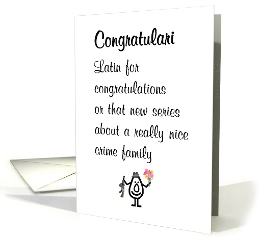 Congratulari A Funny Congratulations Poem card (1962330)