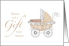 Baby Congratulations, Gift from Heaven card