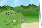 Golf Father’s Day for Dad Hole in One card