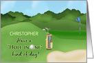 Golf Birthday Name Specific Hole in One card