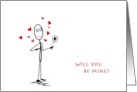 Valentine Will You Be Mine card