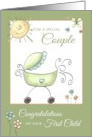Congratulations 1st child - for couple card