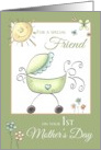 1st Mother’s Day - Special Friend - Baby Carriage card