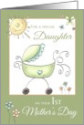 1st Mother’s Day - Special Daughter - Baby Carriage card