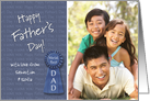 Father’s Day World’s Best Dad custom photo & name card