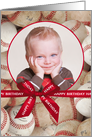 Sports Theme Invitation Birthday Party - Baseball custom photo card