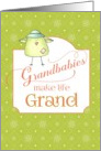 Congratulations Grandparent of Triplets - Grandbabies Make Life Grand card