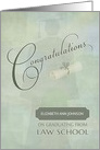 Congratulations Law School Graduate Custom Name card