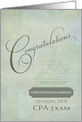 Congratulations Passing CPA Exam Custom Name card