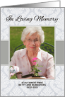 Sympathy In Loving Memory Custom Photo/Name card