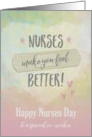 Nurses Day to Co-worker, Nurses make you feel better card
