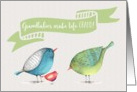 Congrats on Grandchild - Grandbabies make life GRAND little birdies card