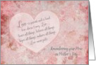 Remembering your Mom Mother’s Day Scripture 1 Cor 13 - Love is Patient card