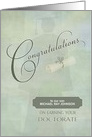 Congratulations Doctorate Degree Son Custom Name card