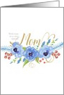 Happy Mother’s Day to a very special Mom watercolor flowers card