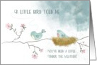 Get Well A Little Bird Told Me You’ve Been a Little under the Weather card