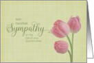 Loss of Grandmother With Sympathy Pink Tulips card