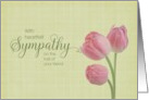 Loss of Friend With Sympathy Pink Tulips card