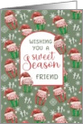 Christmas Santa Cupcakes for Friend card