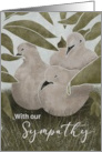 Sympathy Mourning Doves in Nest card