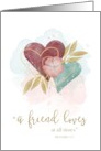 Friendship Scripture A Friend Loves at all Times card
