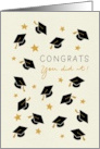 Graduation Handwritten Congrats You Did It card