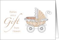 Baby Congratulations, Gift from Heaven card