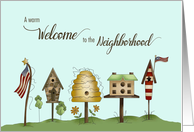 Welcome to Neighborhood Birdhouses & Flags card