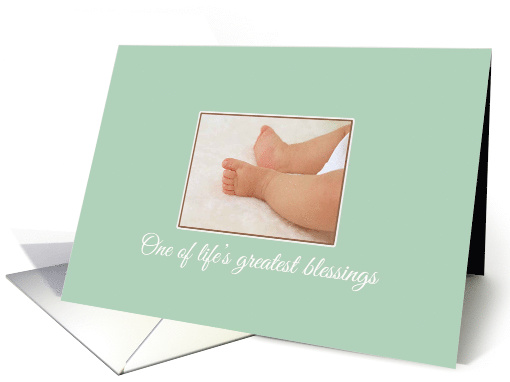 Baby Congratulations Life's Greatest Blessings card (1049839)