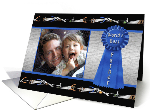 Happy Birthday Dad World's Best Father Custom Photo card (1089904)