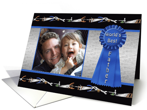 Happy Father's Day World's Best Father Custom Photo card (1089906)