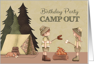 Camp Out Birthday...