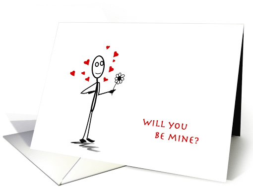 Valentine Will You Be Mine card (1108052)