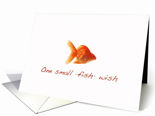 Birthday One Small (fish) Wish card (1108080)