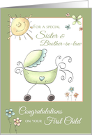Congratulations 1st child - for Sister & Brother-in-law card