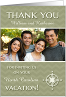 Thank You for Vacation Invitation custom photo, name & location card