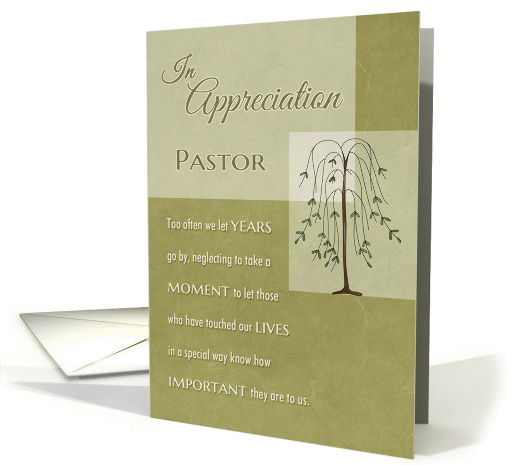 Pastor In Appreciation for your Ministry card (1171326)