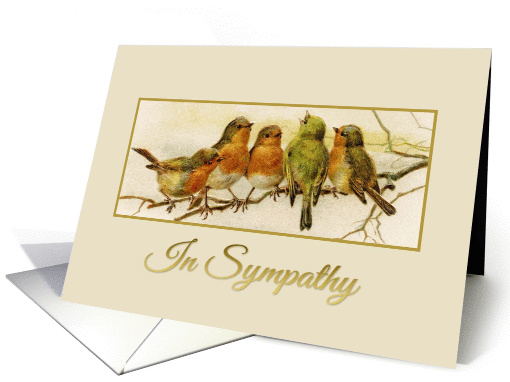In Sympathy Vintage birds card (1176068)