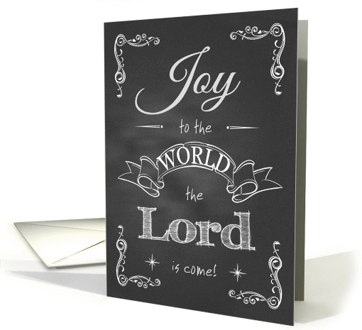 Chalkboard Christmas - Joy to the World card (1185520)