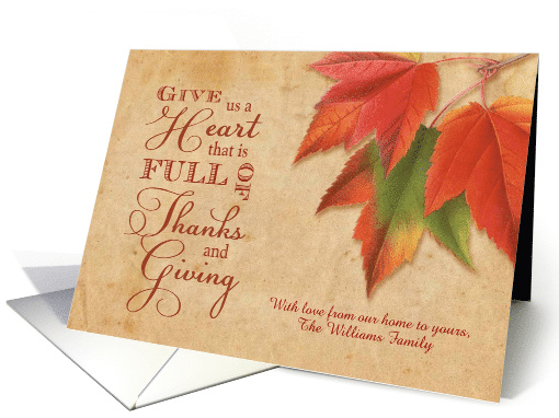 Thanksgiving - Give Us a Heart Full of Thanks & Giving... (1190828)