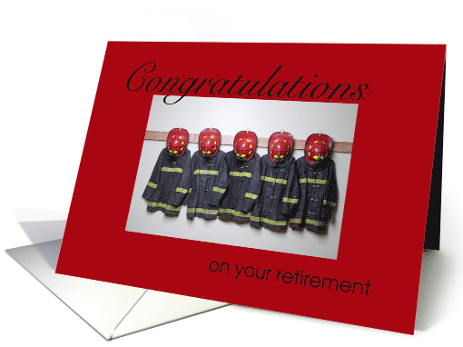 Firefighter Retirement Congratulations card (1199058)