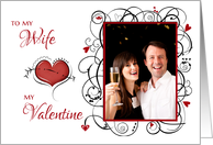 To my Wife, My Valentine Custom Photo card