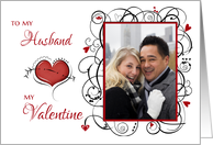 To my Husband, My Valentine Custom Photo card