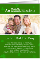 St. Patrick’s Day Irish Blessing custom photo card